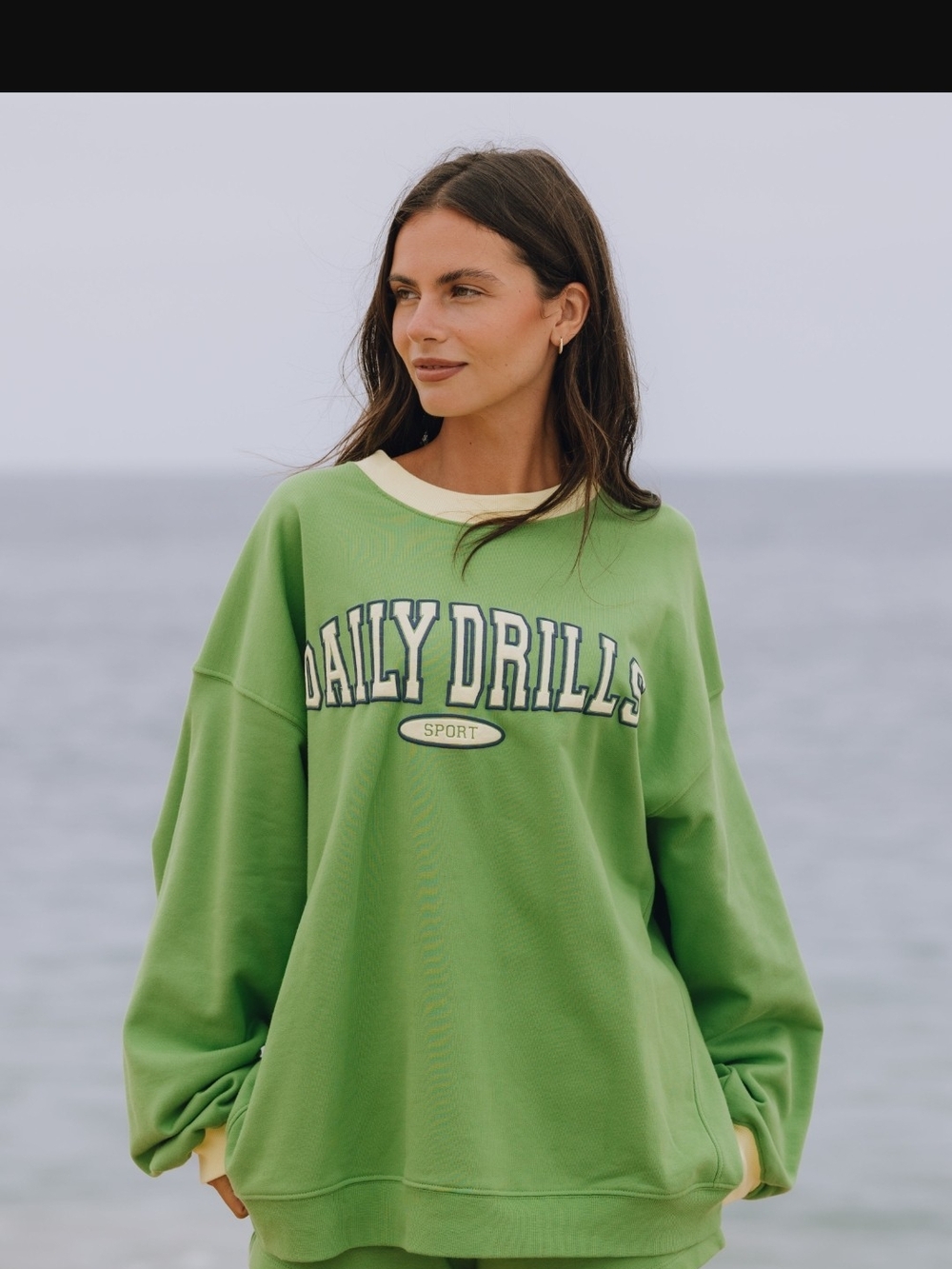 Daily Drills Lucky Lemonade Oversized Crew Sweatshirt XS/S SOLD-OUT-ONLINE